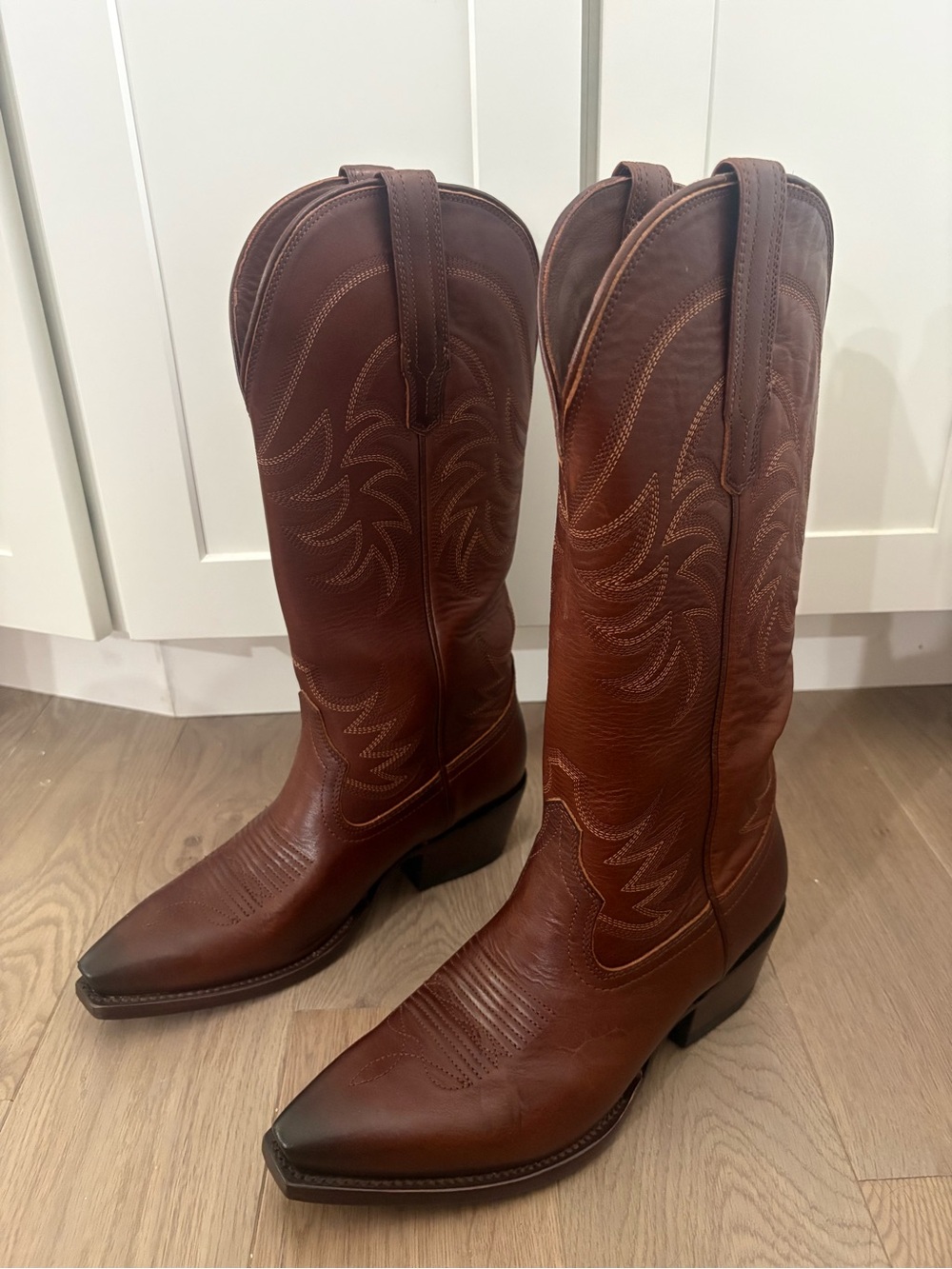 Tecovas The Annie Sequoia Brown Western Heeled Boots US 8